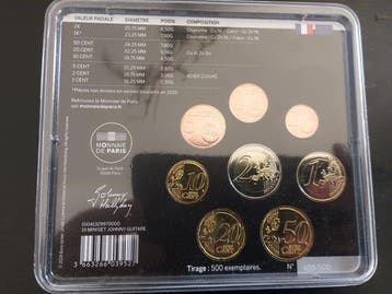 France. Year Set (BU) 2019 Johnny Hallyday - Guitare (Sans