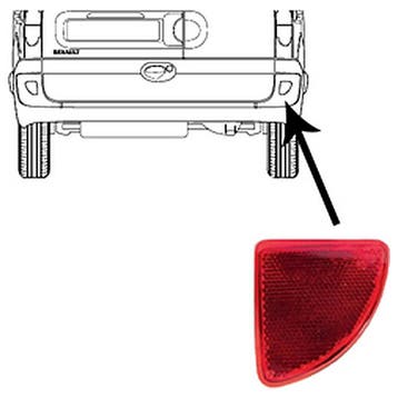 Dacia Logan Van/Logan Pickup 2008-2013 Reflector Rechts In B, Verzenden