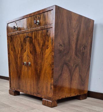 Credenza Portadischi Art Déco Austriaca 1928 - Credenza -