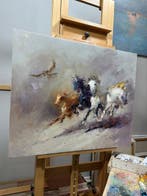 Aziz Sulaimanov - Galloping Herd, Antiek en Kunst