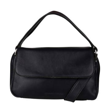 Cowboysbag leren schoudetas Handa zwart, Handtassen en Accessoires, Tassen | Schoudertassen, Verzenden, Nieuw