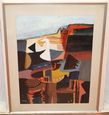 Ángel Baldovino (1929) - Friso en Macondo, Antiek en Kunst, Kunst | Schilderijen | Klassiek