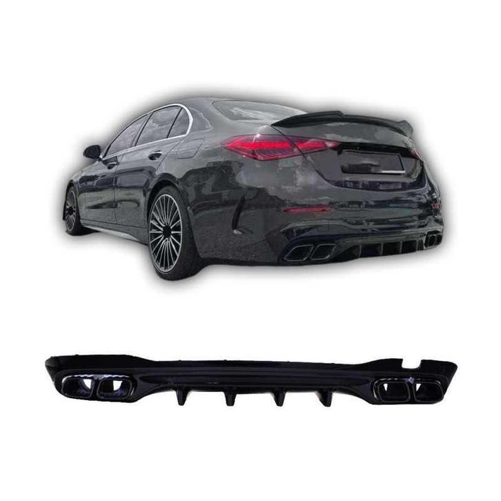Diffuser voor mercedes c-klasse w206 zwart, Auto-onderdelen, Carrosserie, Nieuw