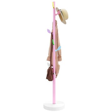 vidaXL Kapstok 172 cm gepoedercoat ijzer roze, Verzenden