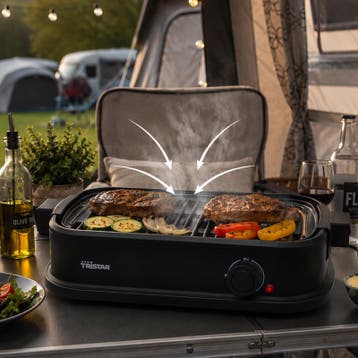 Tristar elektrische tafelgrill met afzuiging - PD-4998 | 45, Huis en Inrichting, Tafels | Eettafels, Verzenden, Nieuw