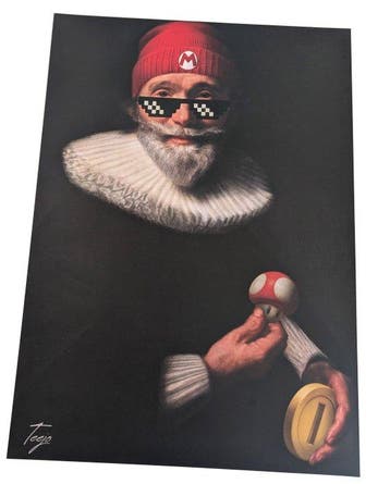 Teejo (1992) - Level UP- Premium poster - Hand signed, Antiek en Kunst