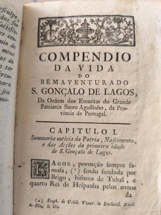Hum Devoto - Compendio da prodigiosa vida, exemplares, Antiquités & Art, Antiquités | Livres & Manuscrits