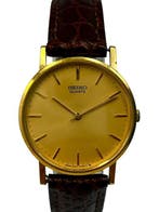 Seiko - Gold Dial – Ultra Slim - 2C21-0120 - Heren - 1986