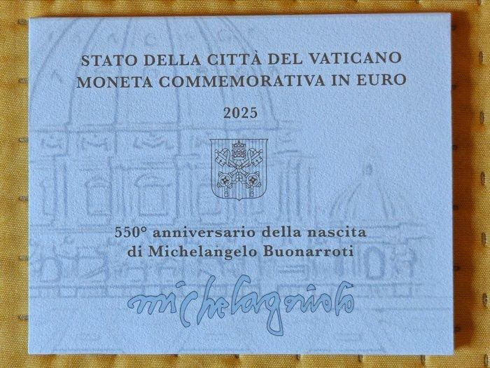 Vaticaan. 2 Euro 2025 Michelangelo (Zonder minimumprijs), Postzegels en Munten, Munten | Europa | Niet-Euromunten