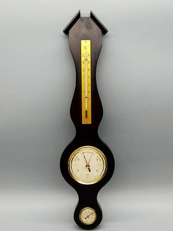 Sundo Vintage Wetterstation – Barometer Thermometer Holz -