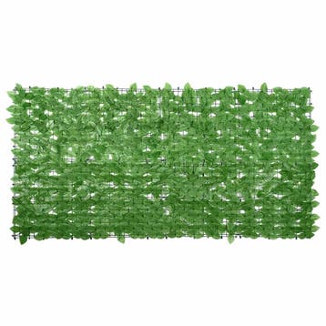 vidaXL Balkonscherm met groene bladeren 200x100 cm, Verzenden, Nieuw
