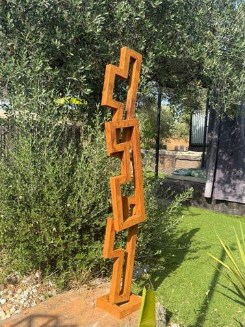Ana Lucia B.M - Sculpture Corten - XXL - NO Reserve