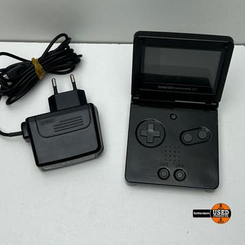 Game Boy Advanced SP AGS-001 - Zwart, Games en Spelcomputers, Spelcomputers | Nintendo Game Boy, Verzenden, Gebruikt