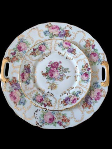 Limoges - Service à pâtisserie/gâteau (13) - Porcelaine