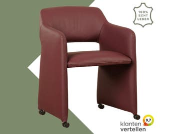 Leren eetkamerstoel Icon, Bohemian, Eigentijds, Industrieel, Klassiek, Modern, Retro, Romantisch, Scandinavisch, Vintage, Nieuw