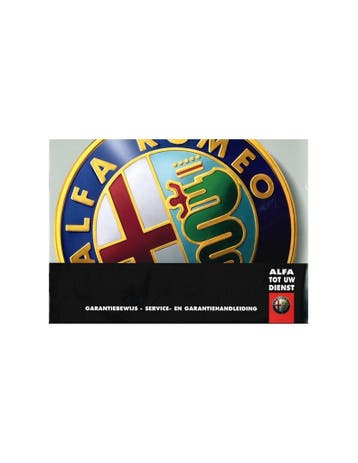 2005 ALFA ROMEO ONDERHOUDSBOEKJE NEDERLANDS, Ophalen of Verzenden