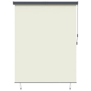 vidaXL Rolgordijn Crèmekleurig 200 x 250 cm Stof en, Verzenden, Nieuw