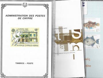 Cyprus 1978/1993 - Zeven officiële mappen voltooid, uit dit, Gestempeld