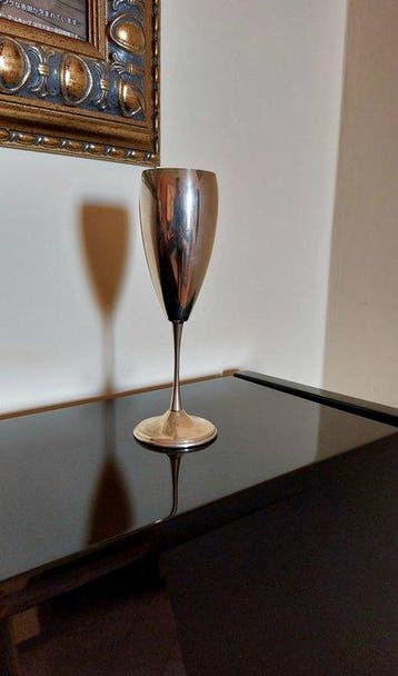Flûte à champagne - Argent 800 - Flûte Rino Greggio Padoue