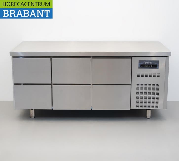 RVS Coreco Premium koelwerkbank 6 laden 1/1 gastronorm 179,5, Articles professionnels, Horeca | Équipement de cuisine, Enlèvement ou Envoi