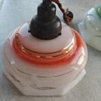 Lampe à suspendre (2) - Opaline - Ensemble Lampkap - Vintage