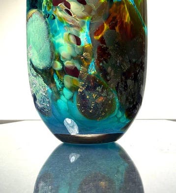 Maxence Parot - Vase - Vase unique couleurs Or et Argent -, Antiquités & Art