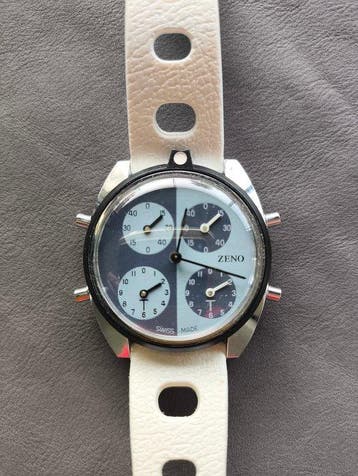 Zeno - Tennis-Score-Uhr – Mechanisch – Swiss Made – ca. 1977, Nieuw