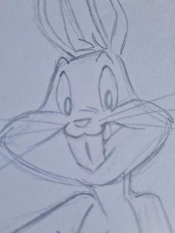 Looney tunes - 1 Original preliminary drawing - Bugs Bunny -, Nieuw in verpakking