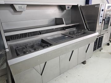 Hegro Hoogrendement 2 pans bakwand friteuse met bakplaat, Ophalen of Verzenden, Nieuw in verpakking