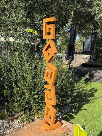 Ana Lucia B.M - Sculpture Corten - XXL - NO Reserve