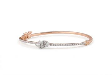 Bracelet - 14 carats Or rose - 0.84ct. tw. Diamant