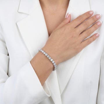 Armband - 18 karaat Witgoud - 16.66ct. tw. Diamant, Handtassen en Accessoires, Armbanden, Nieuw