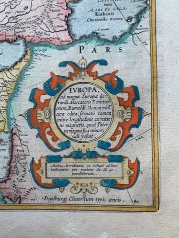 Europe - Europe; G. Mercator/ H. Hondius - Europa, ad magnae, Nieuw