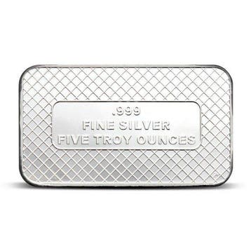 5 Troy Ounce - Zilver .999 - 5 oz SilverTowne US Flag 999, Postzegels en Munten, Edelmetalen en Baren