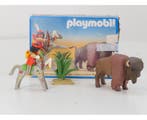 Playmobil 3731 C Western indiaan met bison OVP #9536, Ophalen of Verzenden, Gebruikt