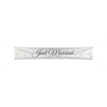 Just Married Banner 3m, Verzenden, Nieuw