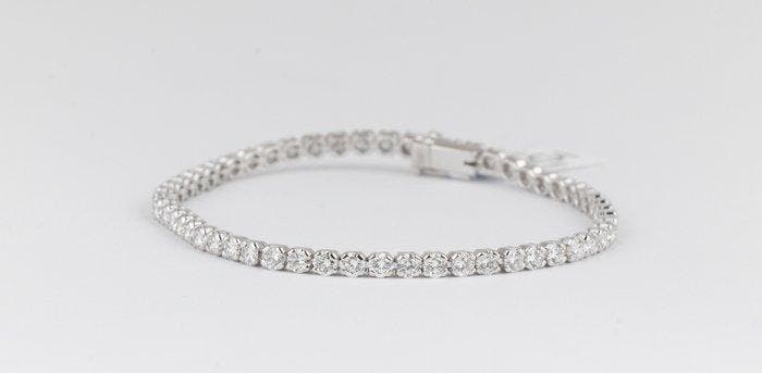 Armband - 14 karaat Witgoud - 5.80ct. tw. Diamant, Bijoux, Sacs & Beauté, Bracelets