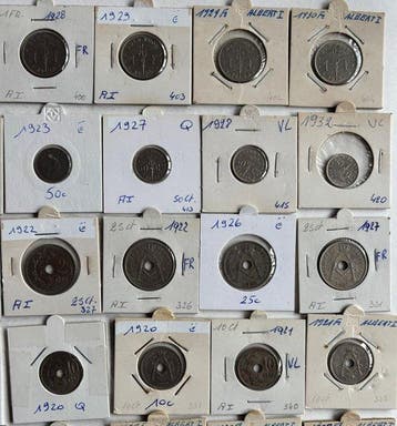 Belgique. Albert Ier. 1910-1932, 61 stuks (Sans prix de