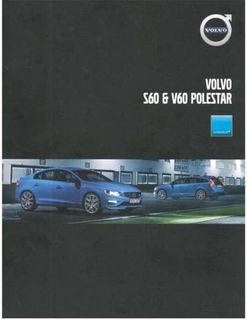 2016 VOLVO S60 | V60 POLESTAR BROCHURE DUITS, Nieuw