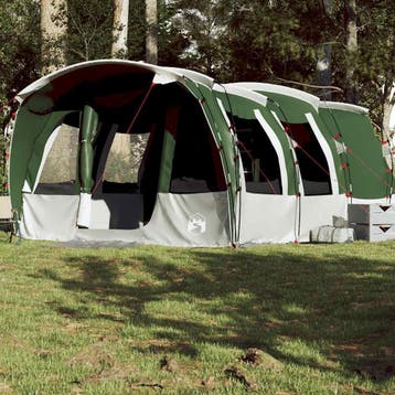 vidaXL Tunneltent 8-persoons waterdicht groen, Caravans en Kamperen, Verzenden, Nieuw