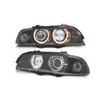 PHARES BMW E39 95-00 ANGEL EYES HALOGÈNE FOND NOIR, Verzenden