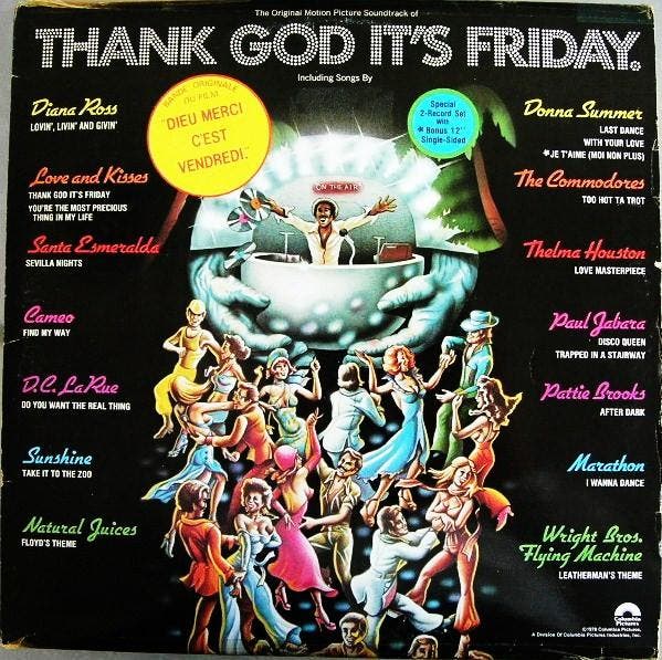 Various - Thank God Its Friday (The Original Motion Picture, CD & DVD, Vinyles | Pop, Envoi