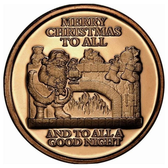 Verenigde Staten. 20 x 1 oz Santa Claus Fireplace 999 Fine, Postzegels en Munten, Edelmetalen en Baren