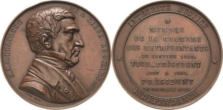 Brons medaille 1853 Belgie-koenigreich Leopold I 1830-1865, Postzegels en Munten, Munten | Europa | Niet-Euromunten, België, Verzenden