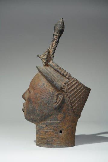 Een bronzen hoofd - Ife - Nigeria