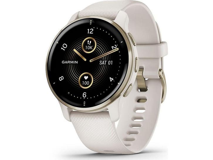 Garmin Venu 2 Plus 43 mm cream gold rand van roestvrij staal, Bijoux, Sacs & Beauté, Montres connectées, Envoi