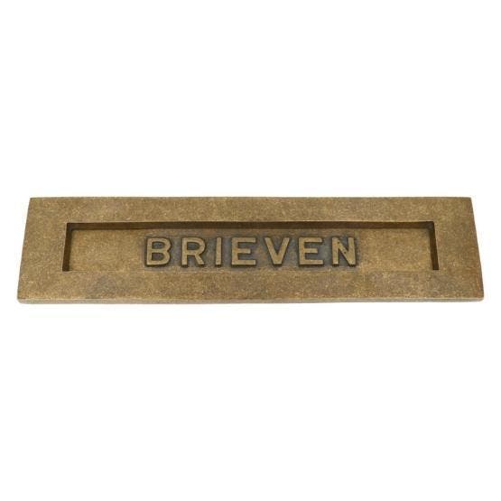 Brievenbus messing antiek, Tuin en Terras, Brievenbussen, Nieuw, Overige materialen