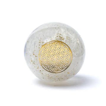 Orgoniet bol Seleniet Bloem des Levens ±5.5cm, Ophalen of Verzenden, Nieuw