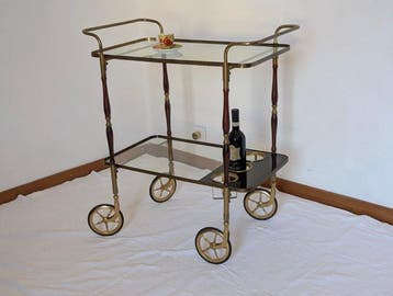 Chariot de service - Laiton