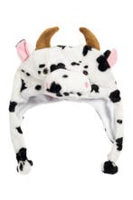 Muts Flappen Zwart Witte Koe Laplander met Oortjes Wit Stier, Ophalen of Verzenden, Nieuw